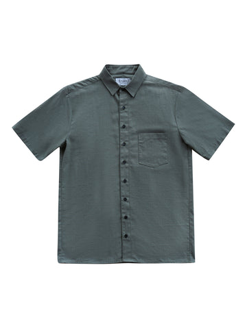 Army Union Short Sleeve Linen Shirt