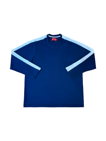 Mono Longseleeve Tee - Navy/White