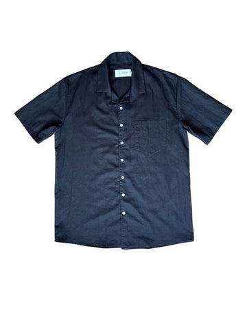 Black Linen S/S Forster Shirt