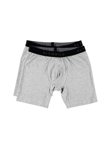 2 Pack Grey Boxer Briefs